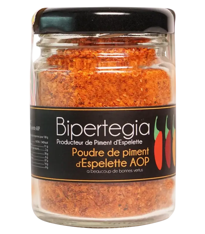 Poudre Piment d’Espelette AOP en pot 40g