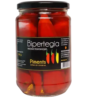 Piments entiers en conserve 240g
