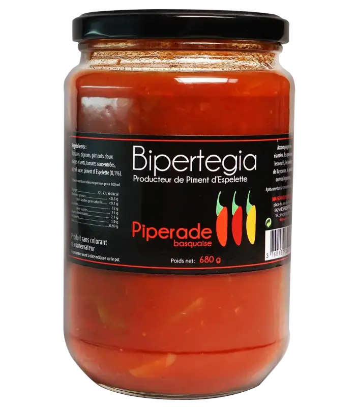 Piperade basquaise au piment d'Espelette 680g