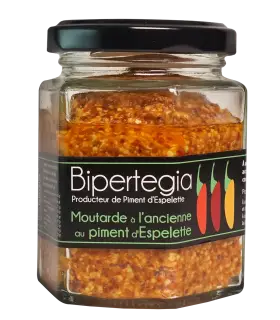 Moutarde à l’ancienne au piment d’Espelette
