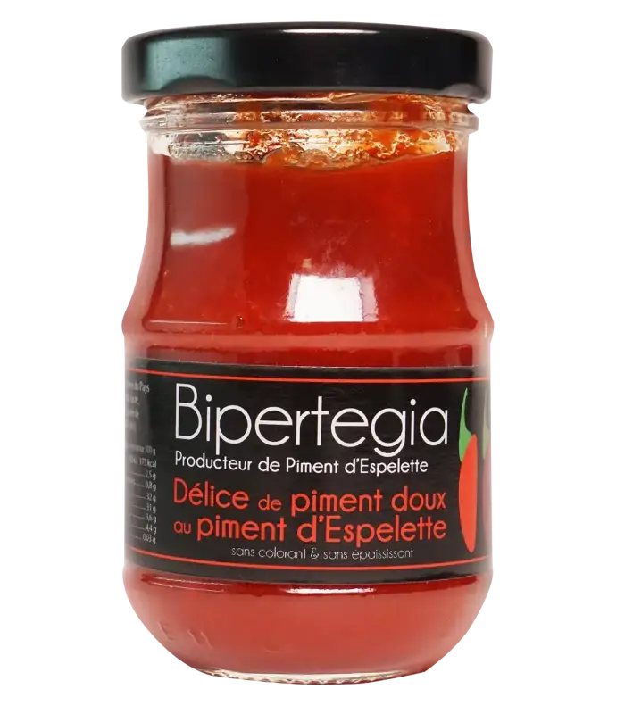 Délice de piment doux au piment d’Espelette 100g