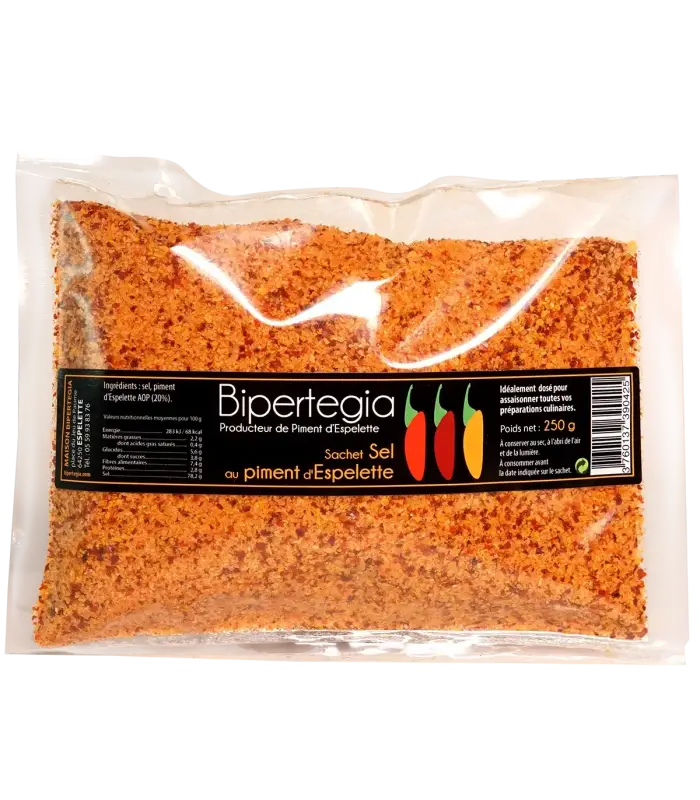 Sel au piment d'Espelette en sachet 100 g