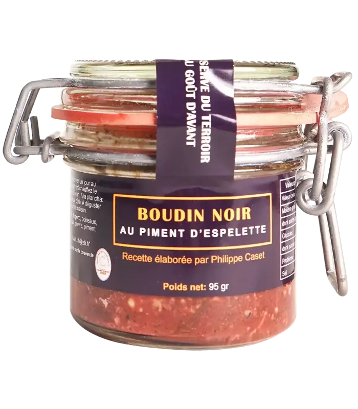 Boudin noir au piment dEspelette AOP 95g