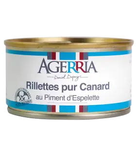 Rillettes pur canard au piment 125g