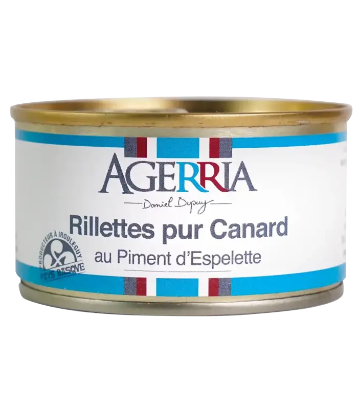 Rillettes pur canard au piment 125g