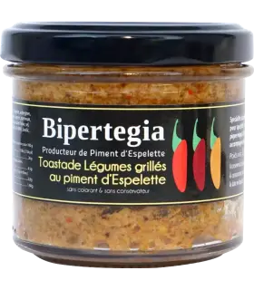 Toastade Légumes grillés au Piment d'Espelette