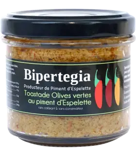 Toastade Olives vertes au Piment d'Espelette