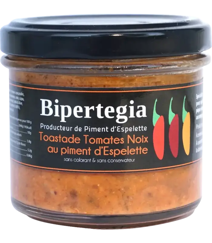 Toastade Tomates Noix au Piment d'Espelette