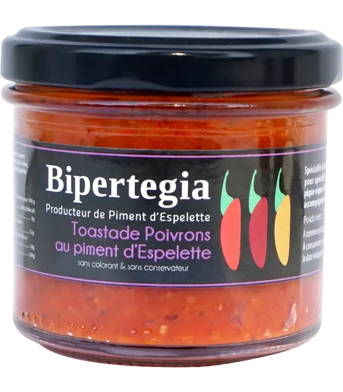 Toastade Poivrons au Piment d'Espelette